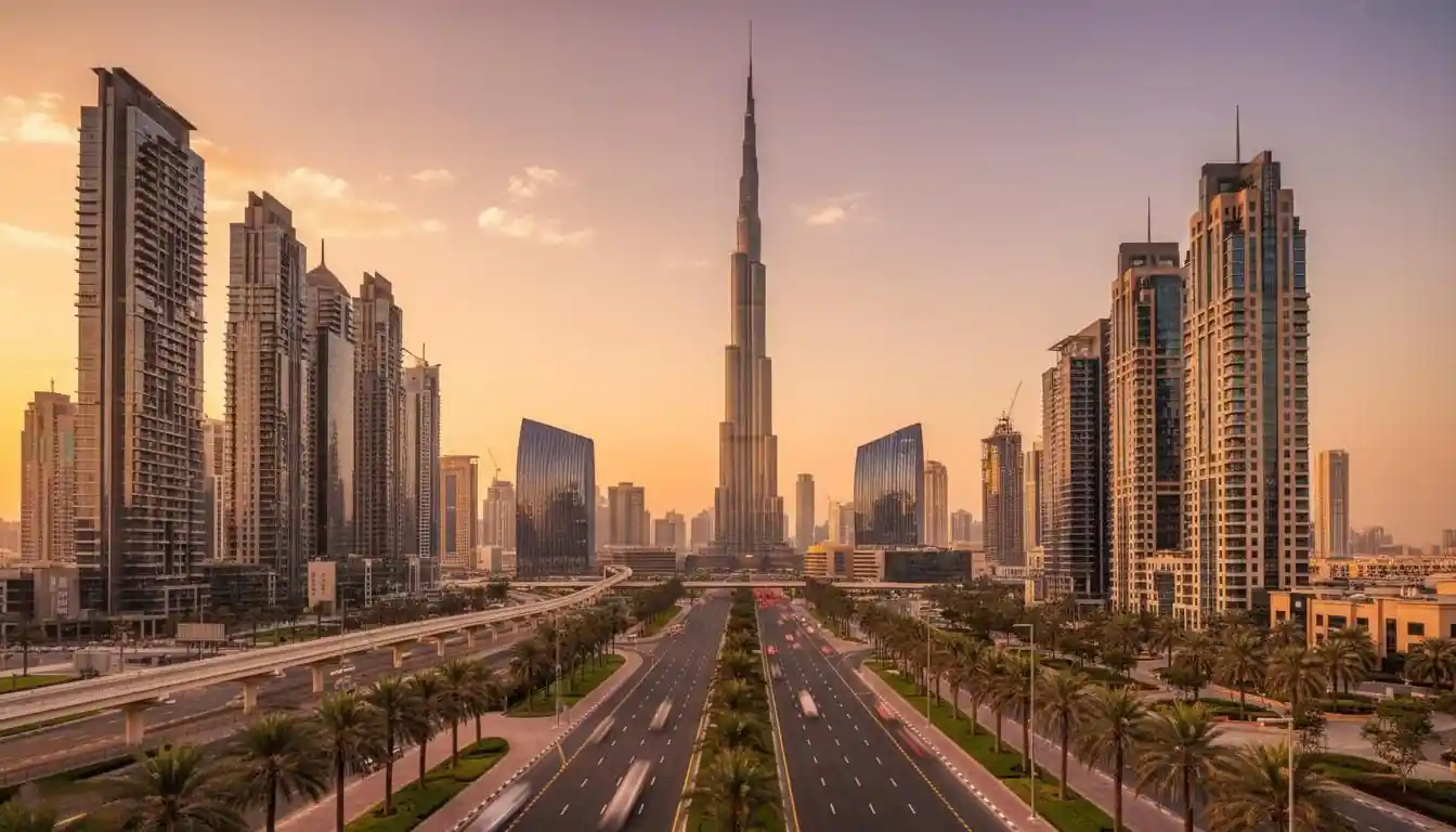 Downtown Dubai with Burj Khalifa
